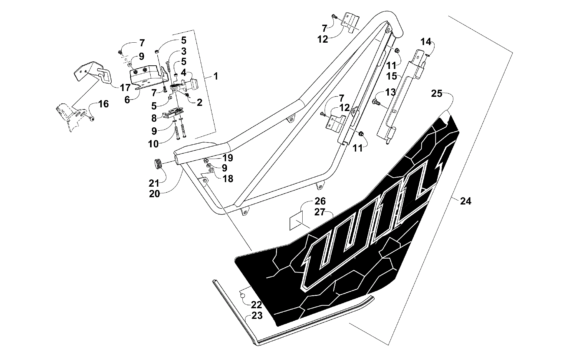 Передняя часть DOOR ASSEMBLY [300903]