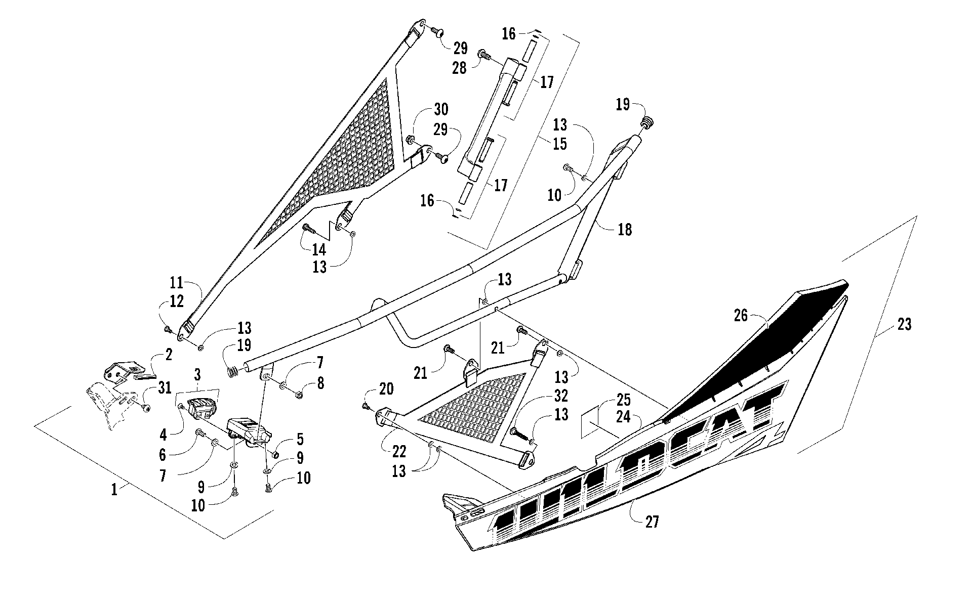 Передняя часть DOOR ASSEMBLY [100660]