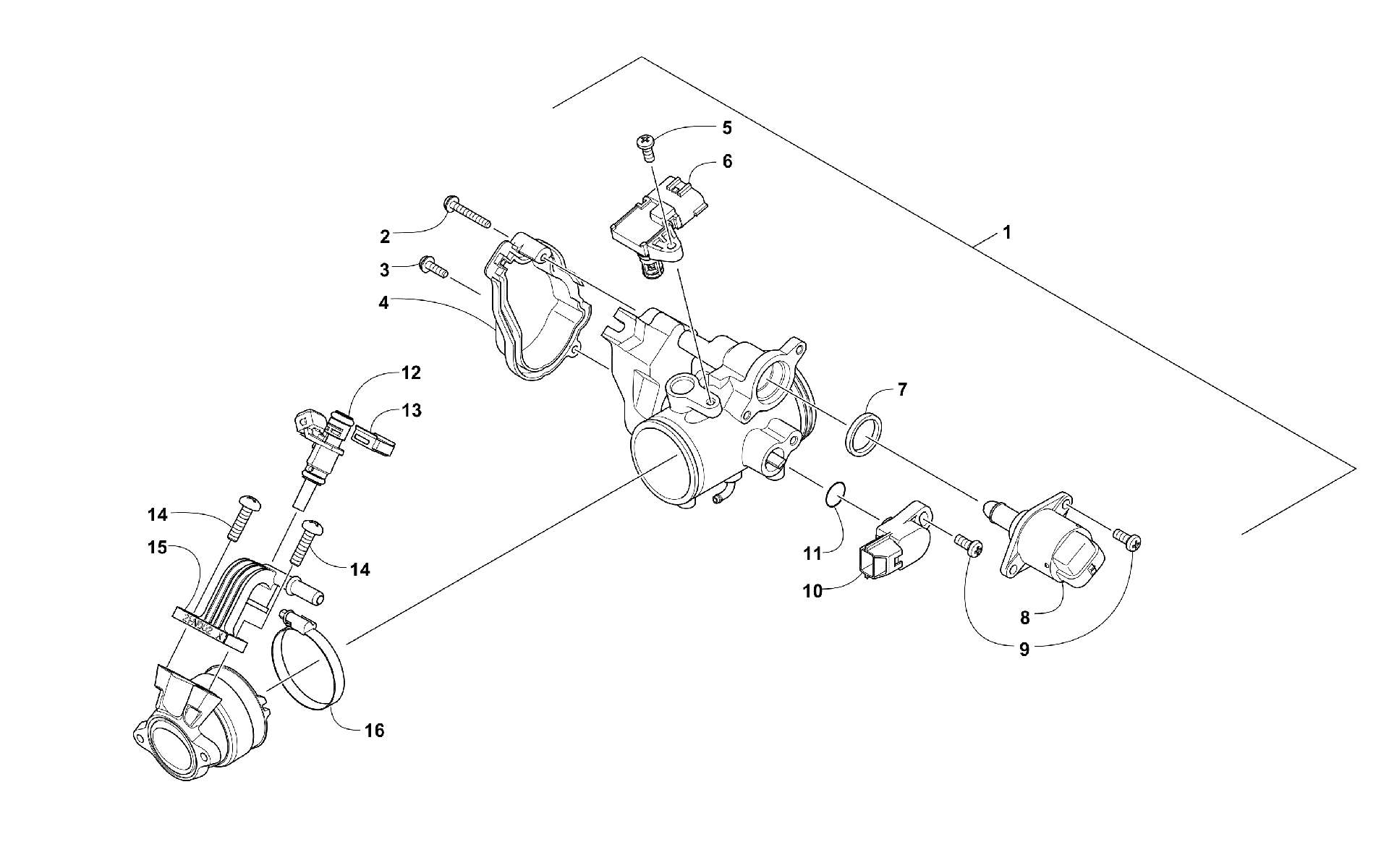 Дроссельный узел ASSEMBLY [100436]