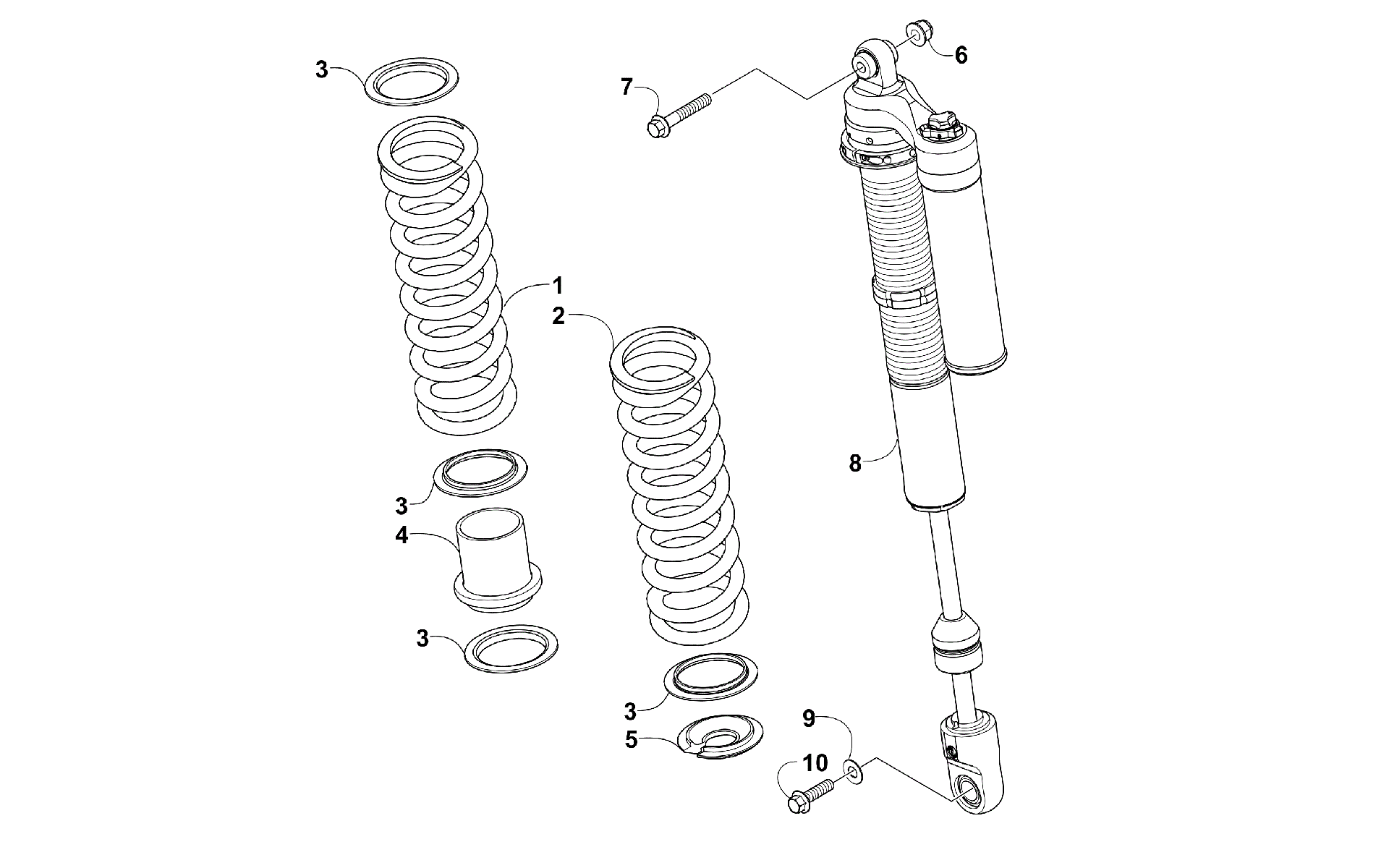 Задняя подвеска SHOCK ASSEMBLY [100634]
