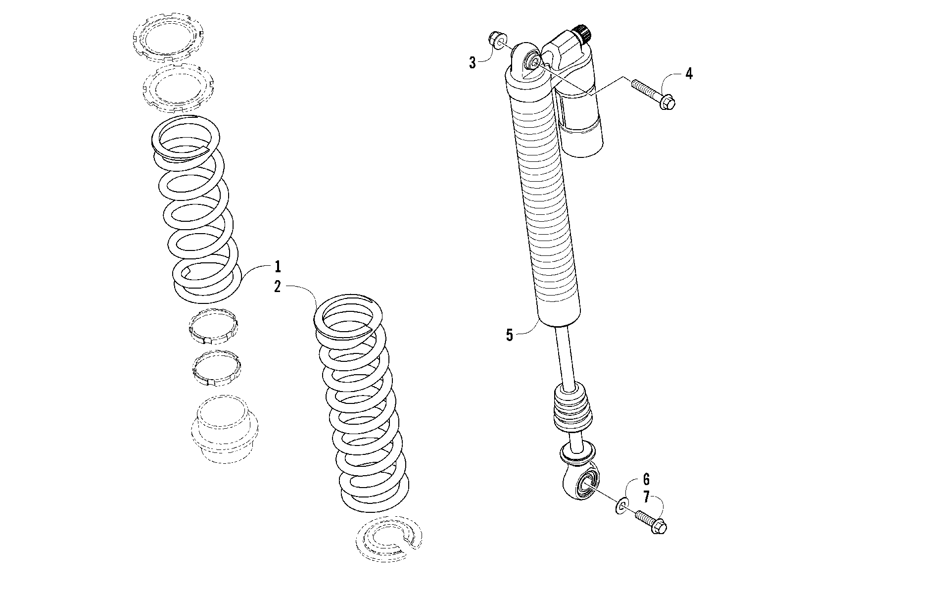 Задняя подвеска SHOCK ASSEMBLY [98597]
