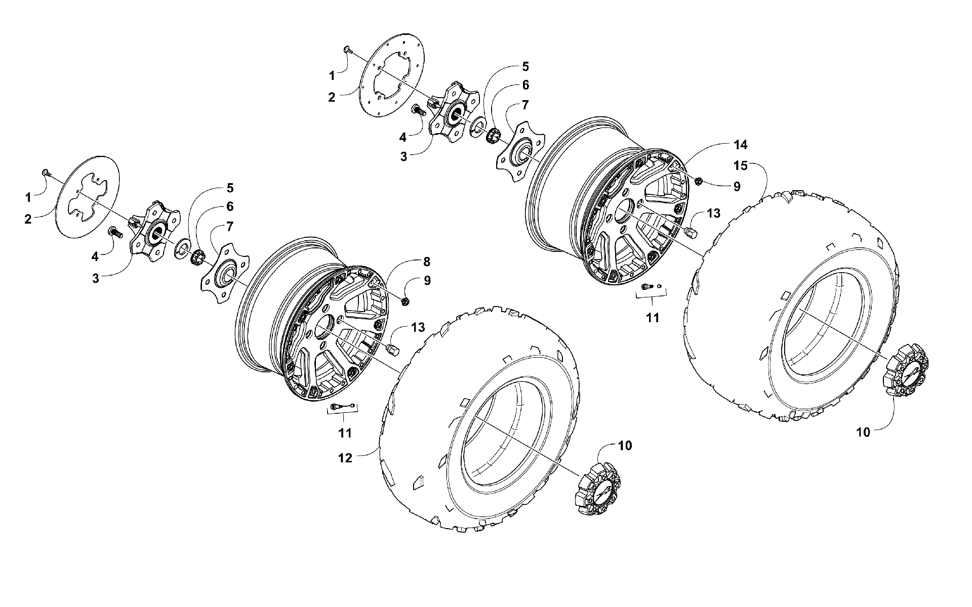 Колесо AND TIRE ASSEMBLY [100663]