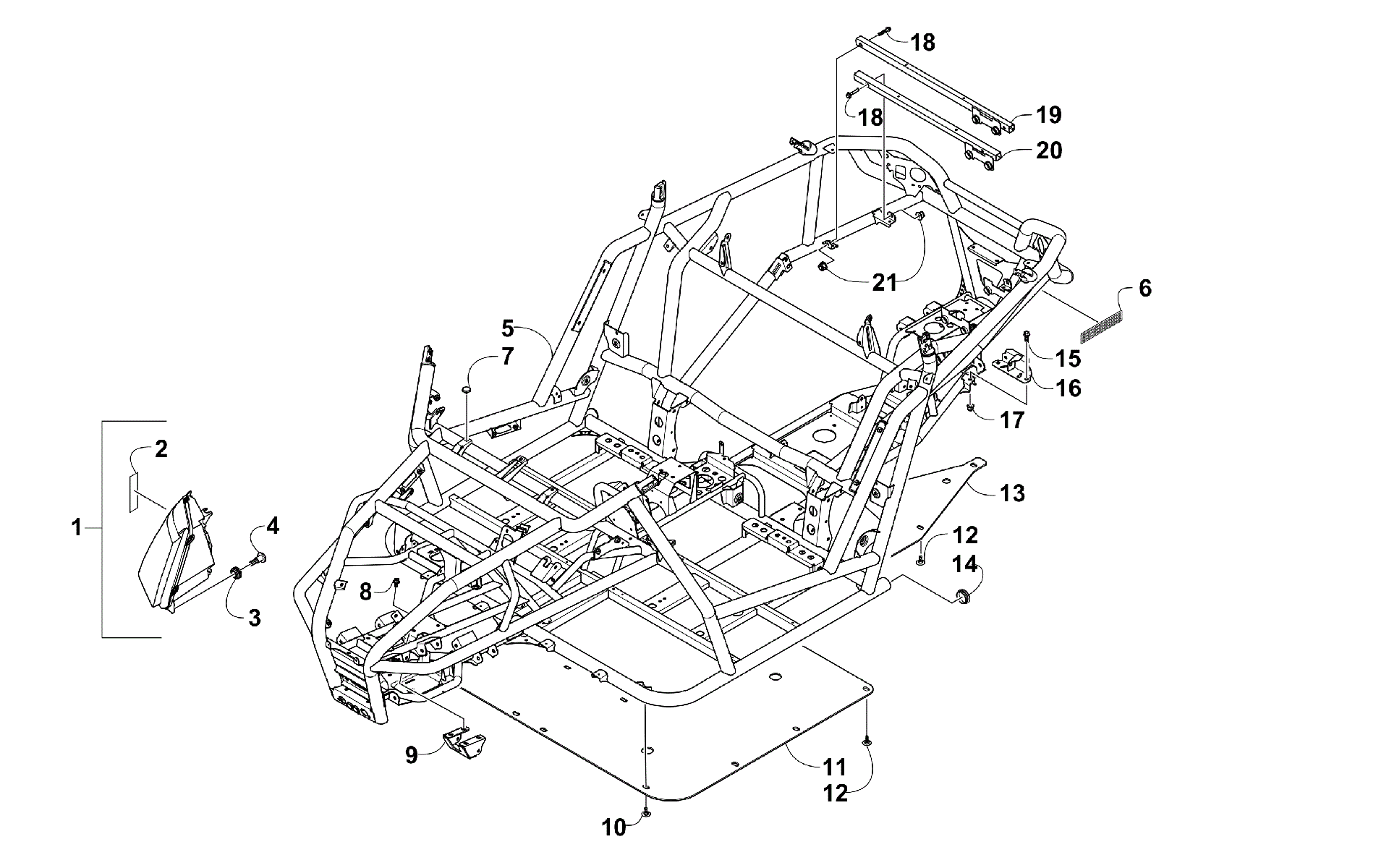 FRAME, HEADLIGHTS, и RELATED PARTS [300135]