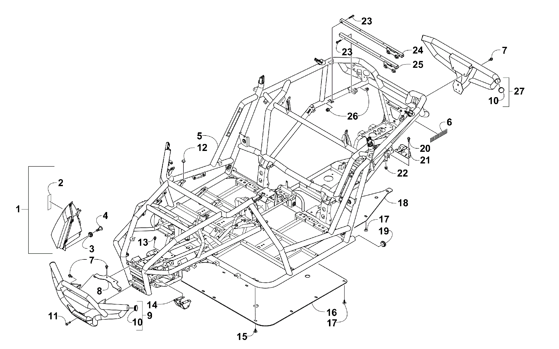 FRAME, HEADLIGHTS, и RELATED PARTS [302381]