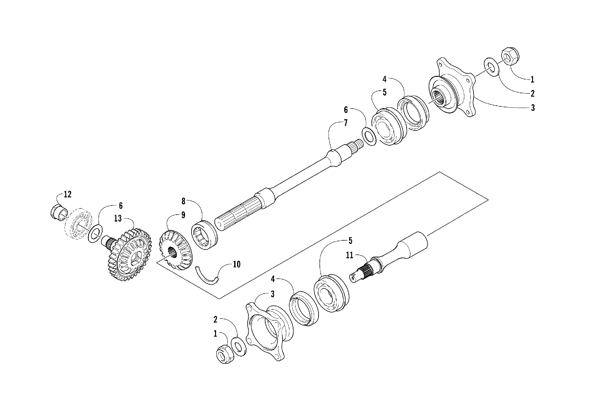 Secondary привод ASSEMBLY [97468]