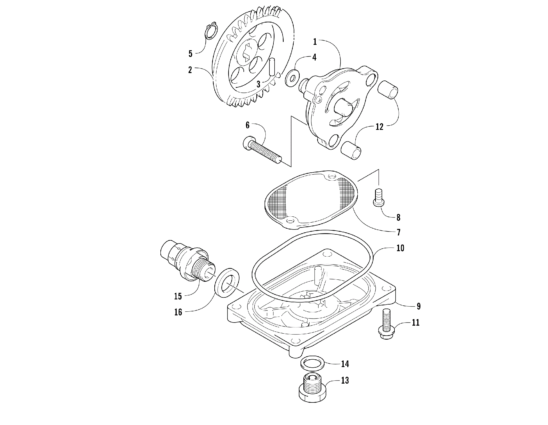 Масляный насос AND STRAINER ASSEMBLY [104253]