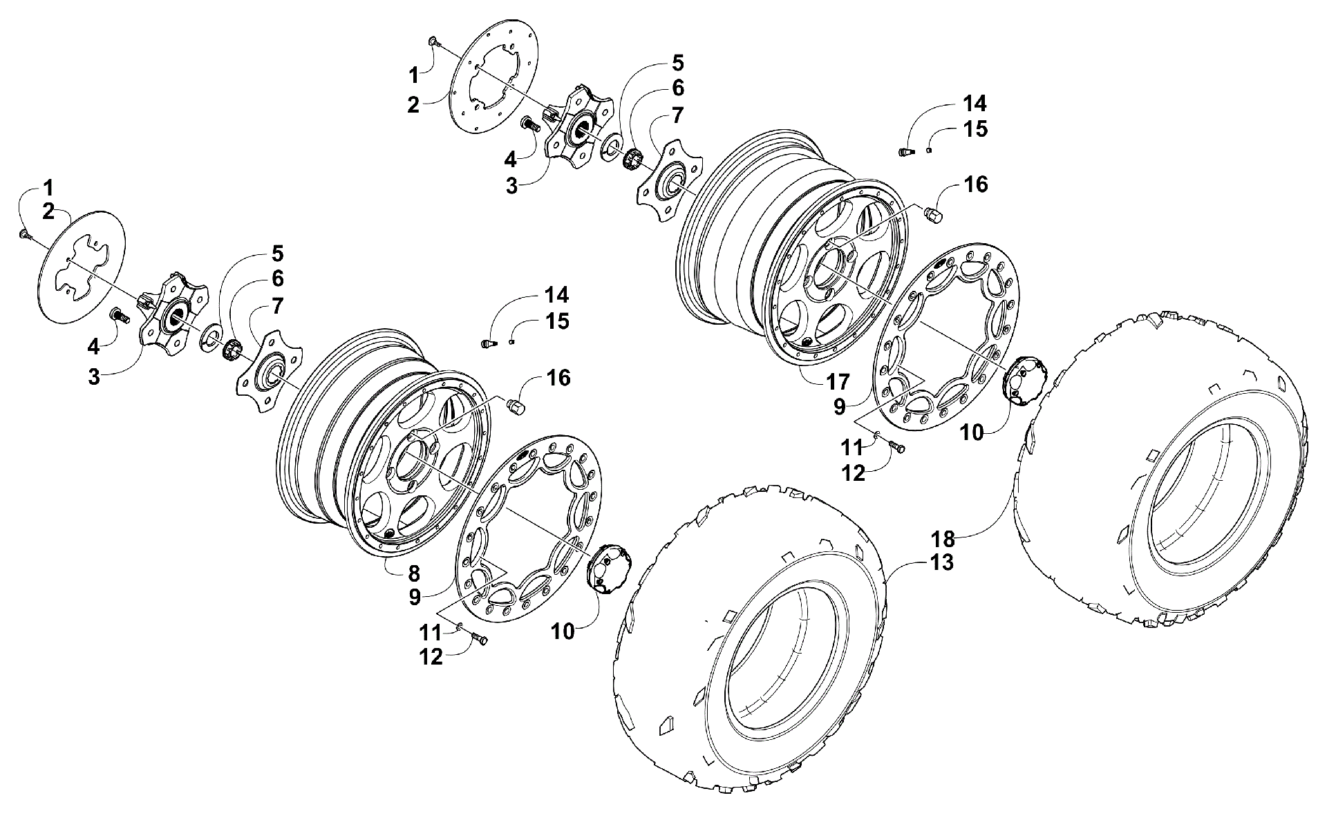 Колесо AND TIRE ASSEMBLY [300898]