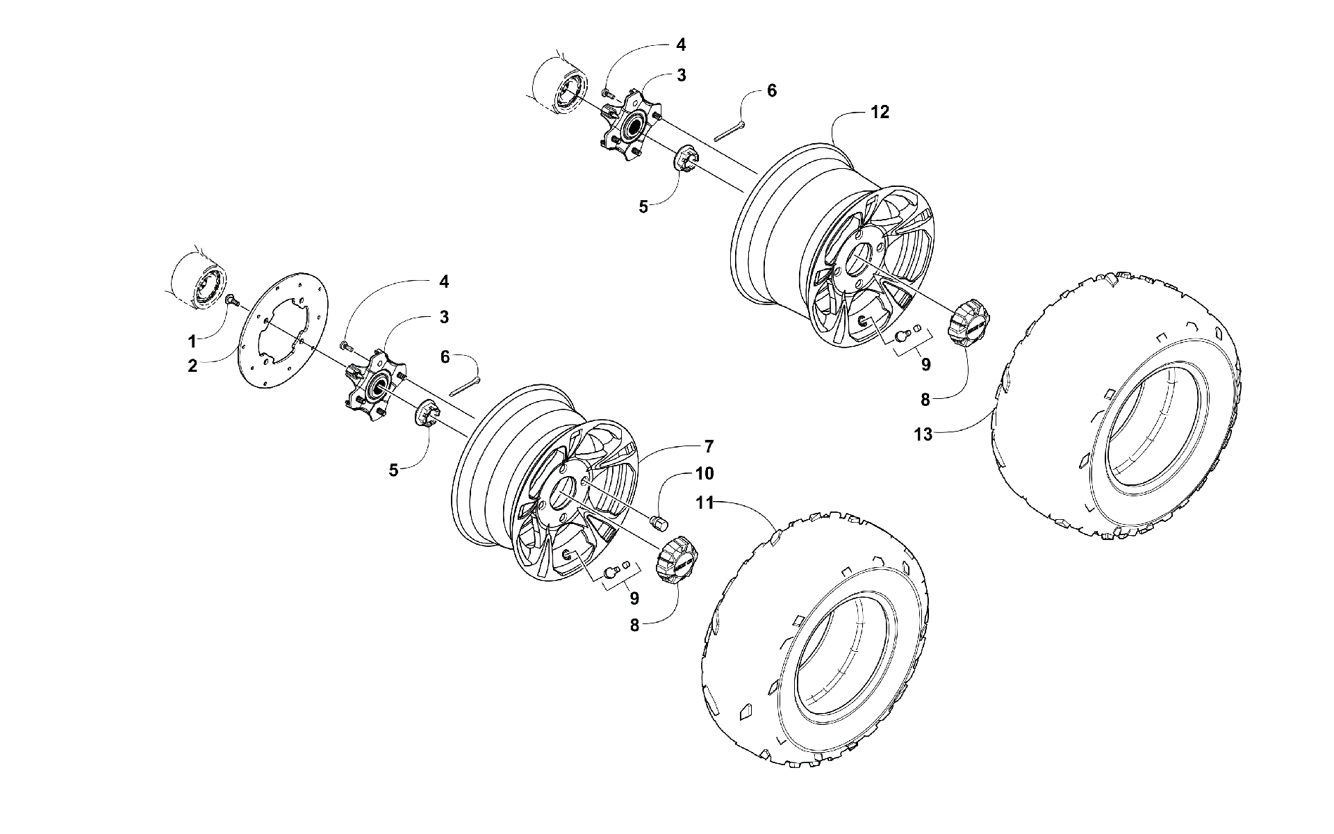 Колесо AND TIRE ASSEMBLY [300064]