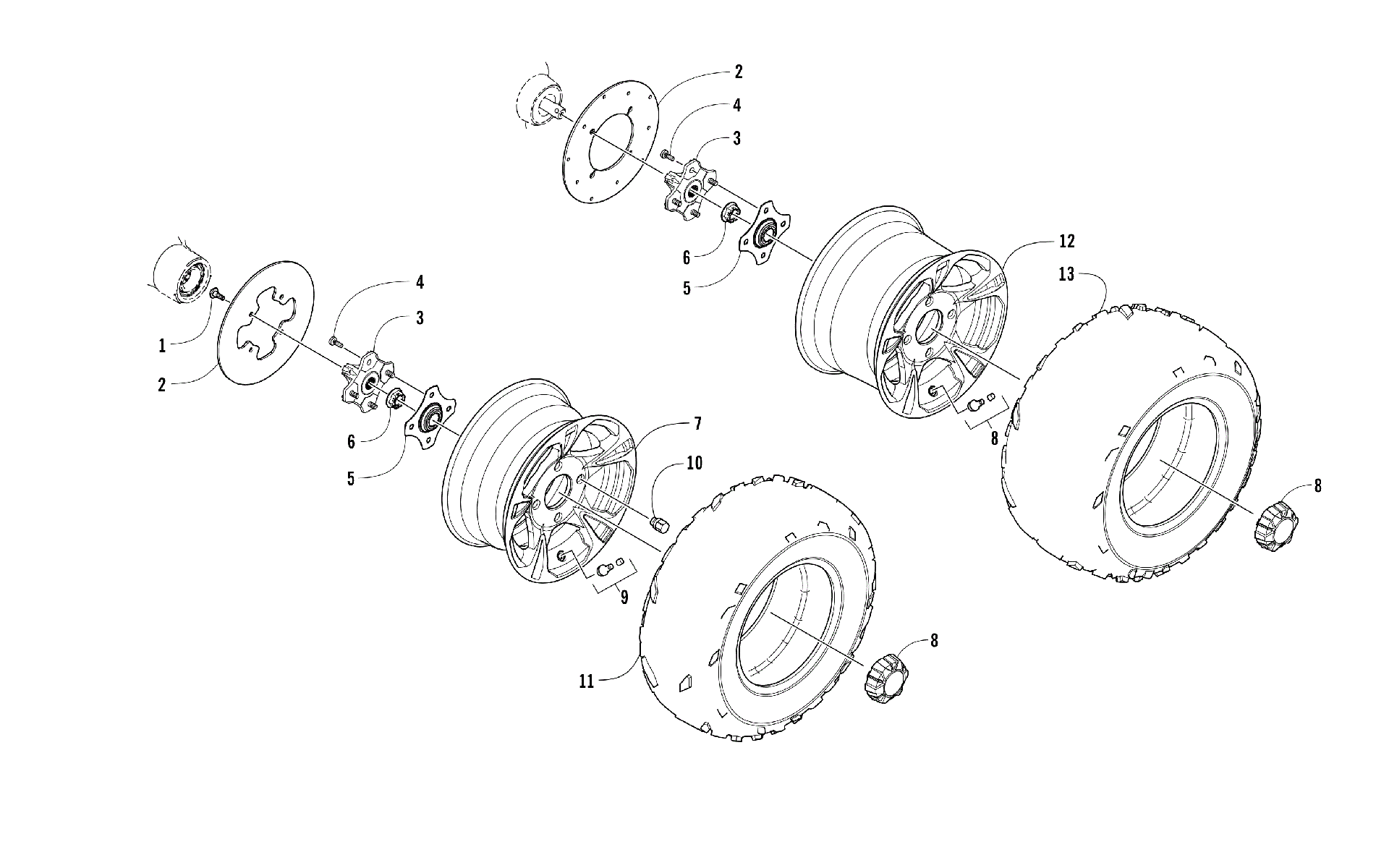 Колесо AND TIRE ASSEMBLY [301686]