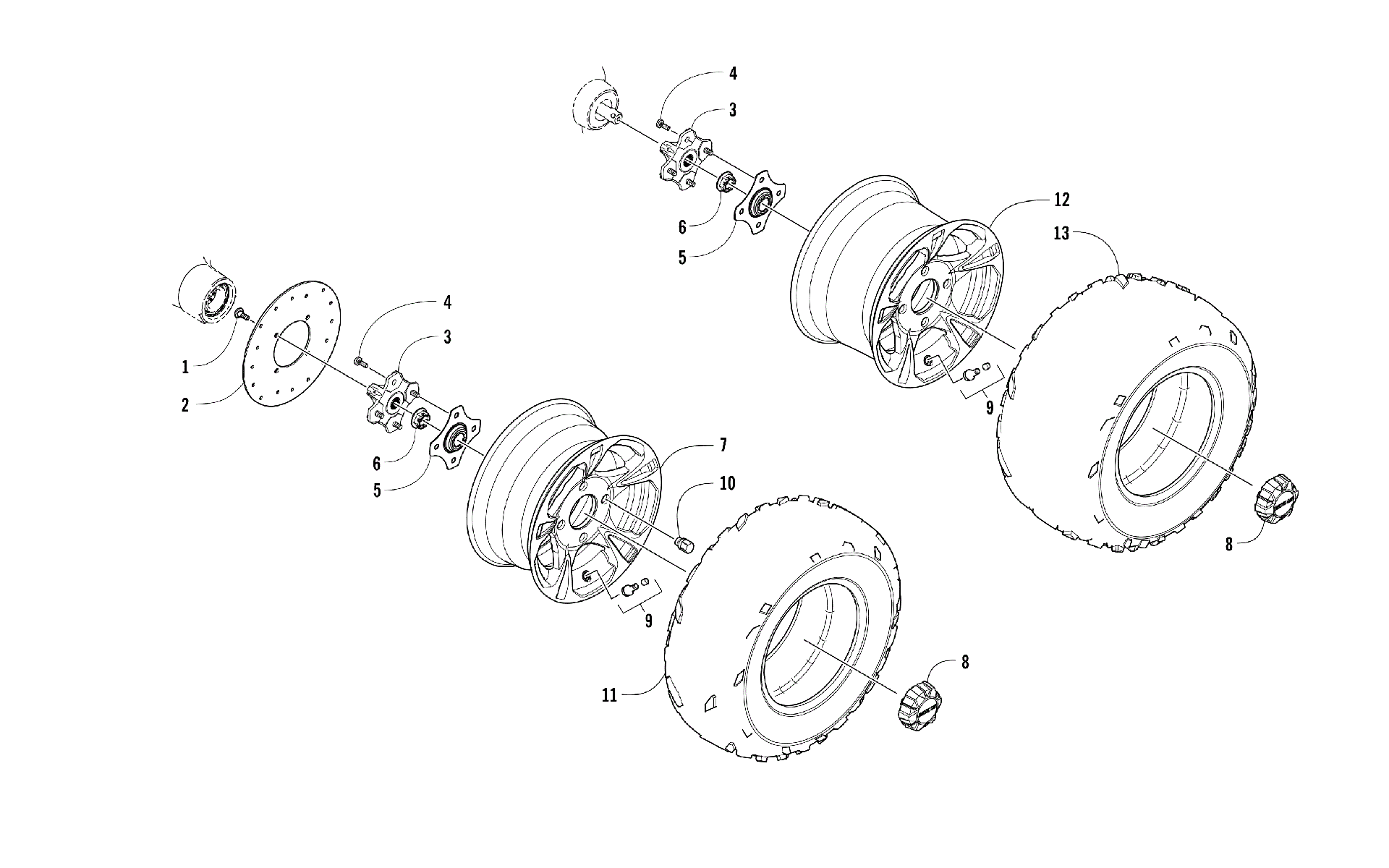 Колесо AND TIRE ASSEMBLY [301311]
