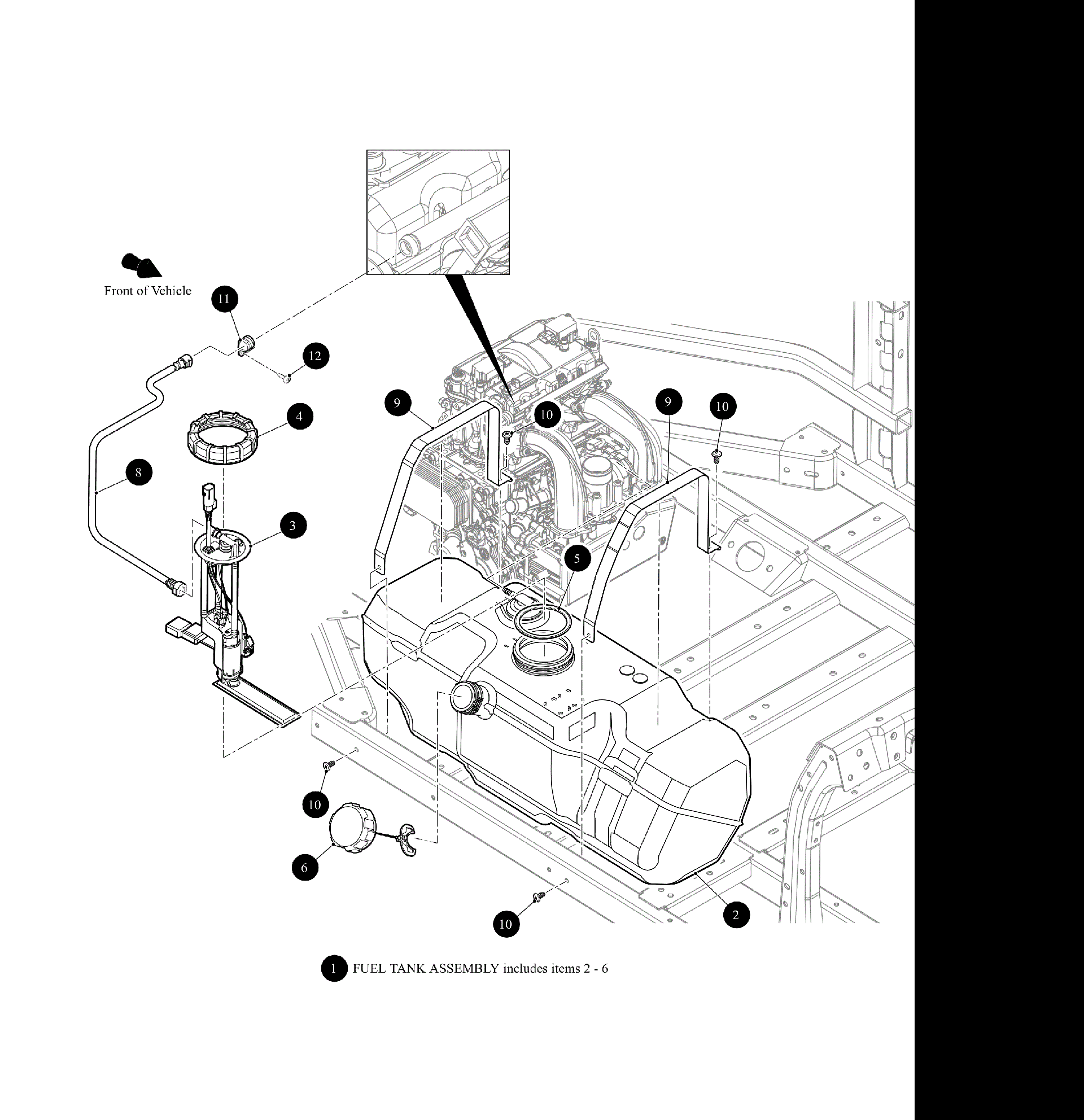 Топливный бак ASSEMBLY [302580]