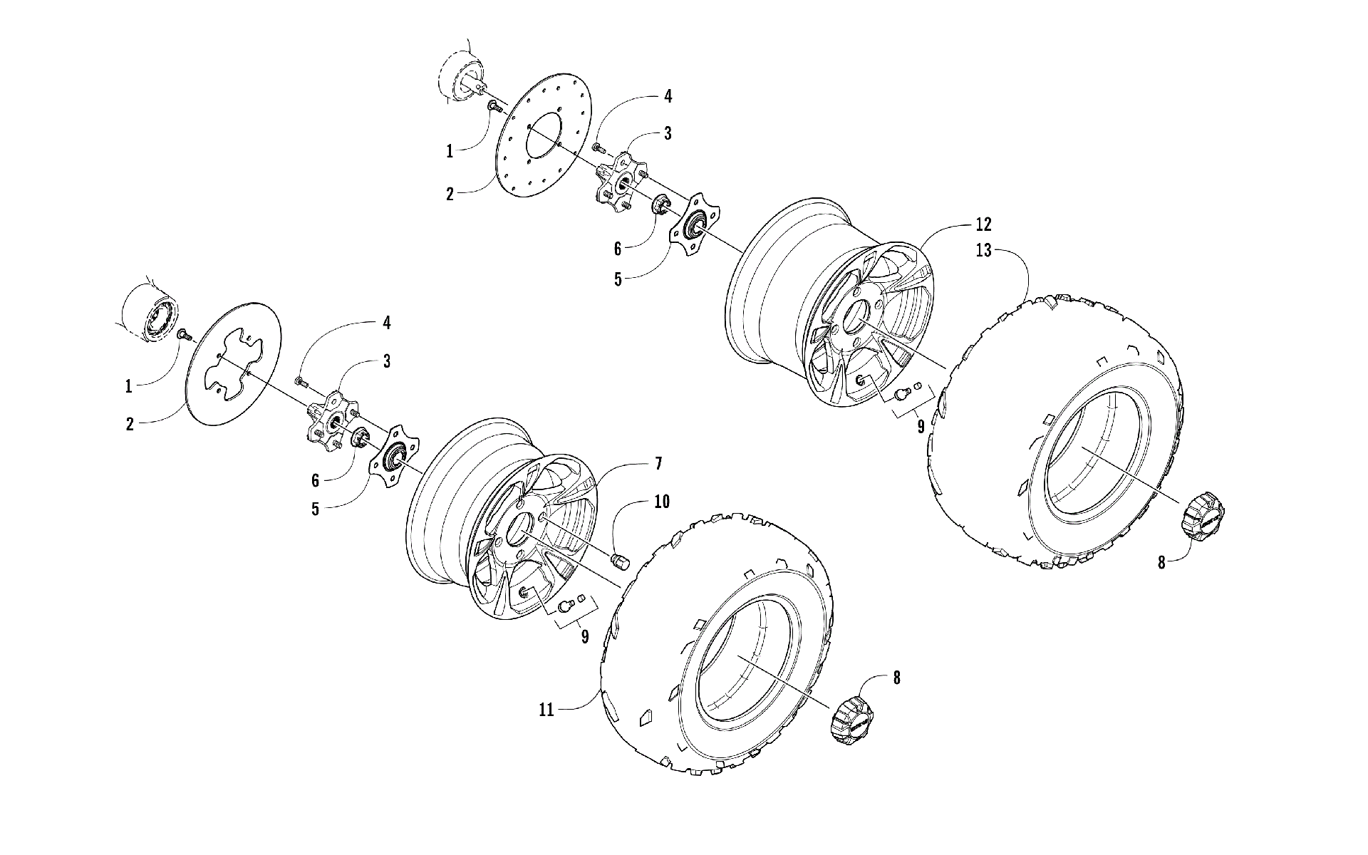 Колесо AND TIRE ASSEMBLY [301776]