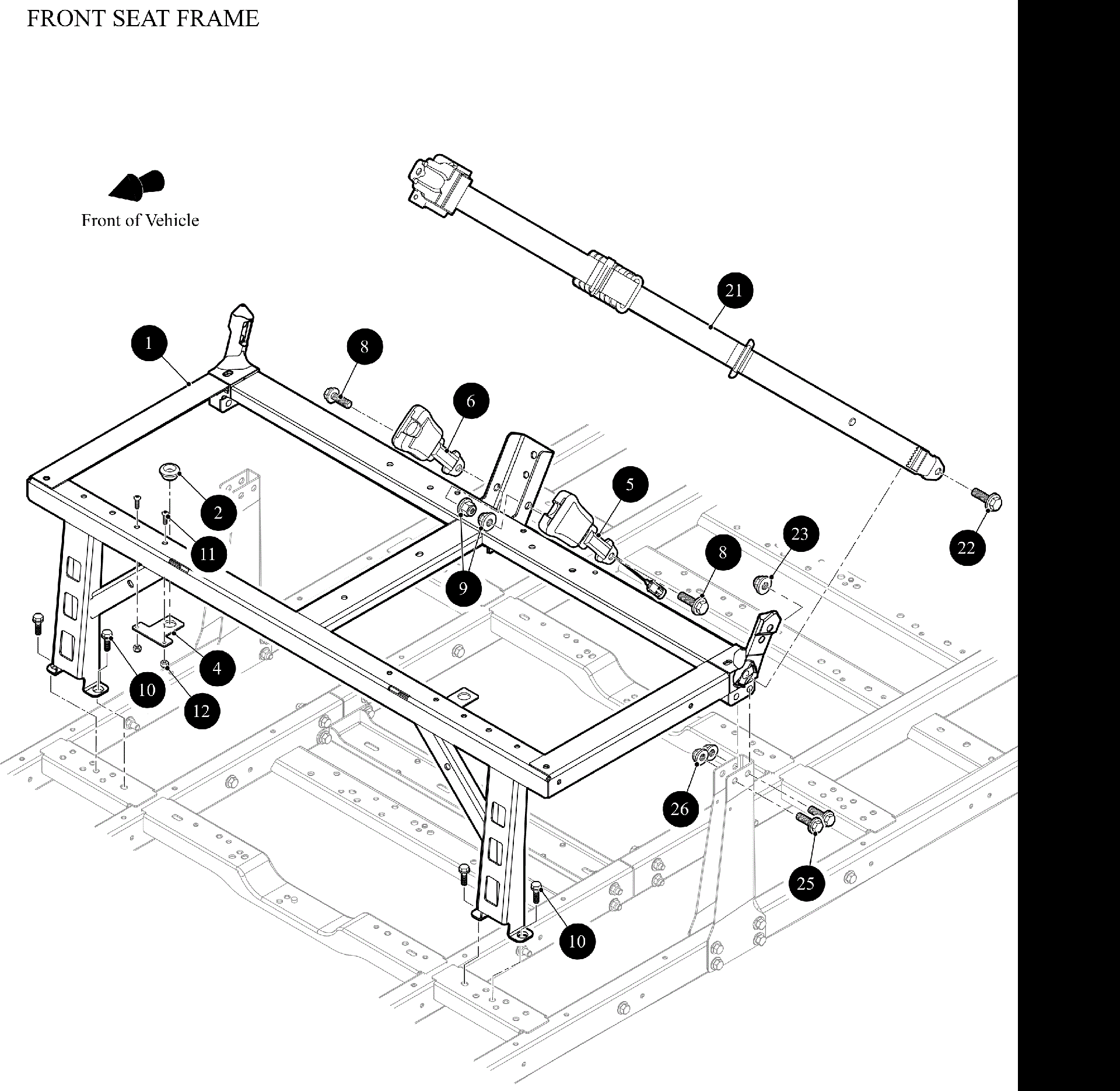 Передняя часть SEAT FRAME [302476]