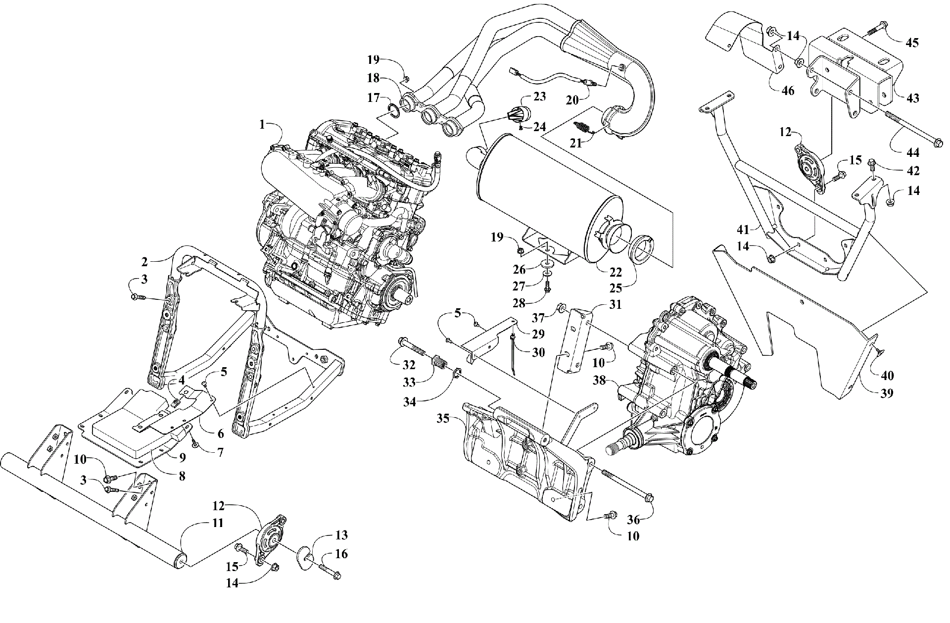 Двигатель AND RELATED PARTS [303258]