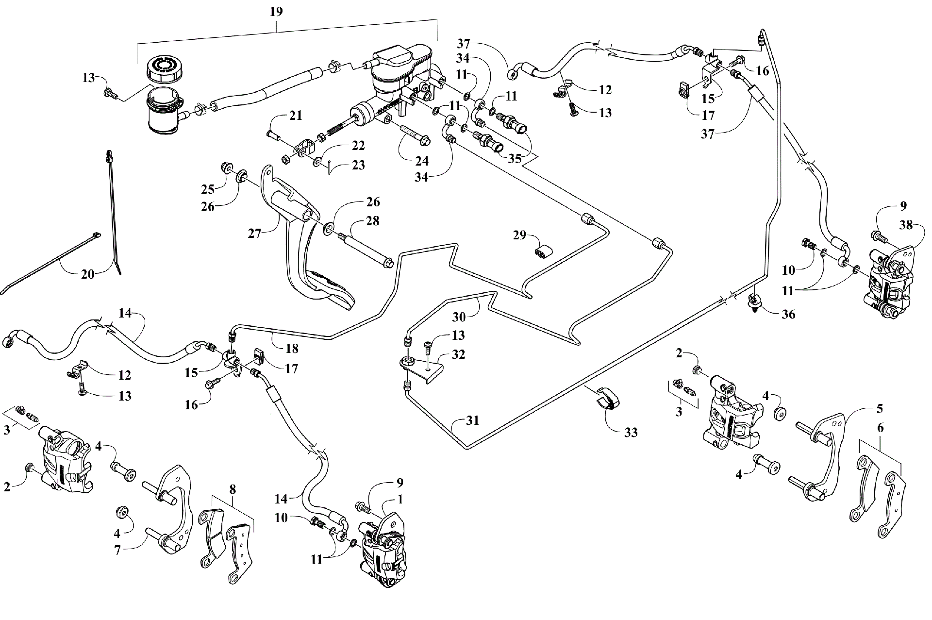 Hydraulic тормоз ASSEMBLY [302910]