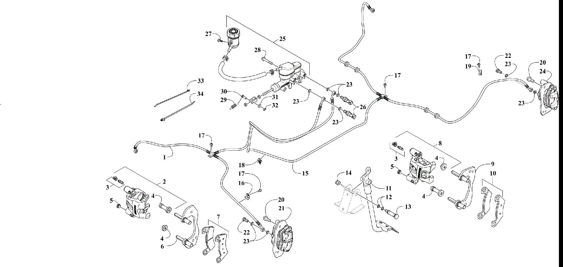 Hydraulic тормоз ASSEMBLY [302830]