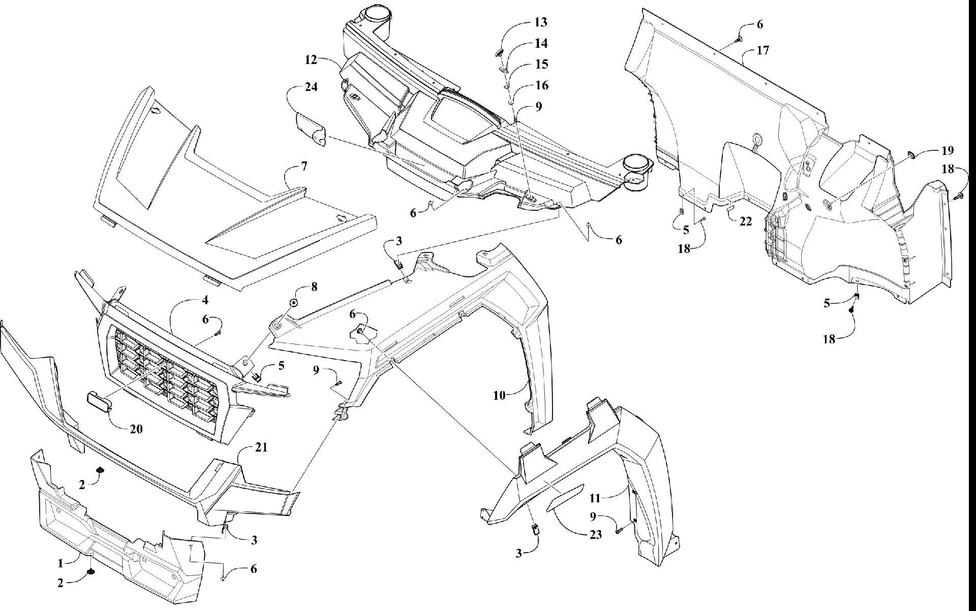 Передняя часть BODY ASSEMBLY [303685]