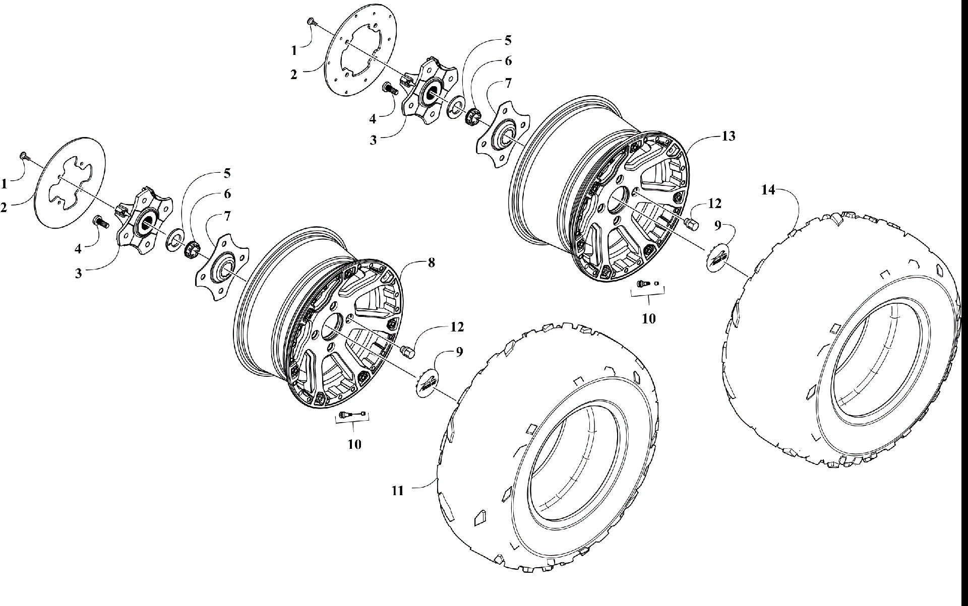 Колесо AND TIRE ASSEMBLY [302660]