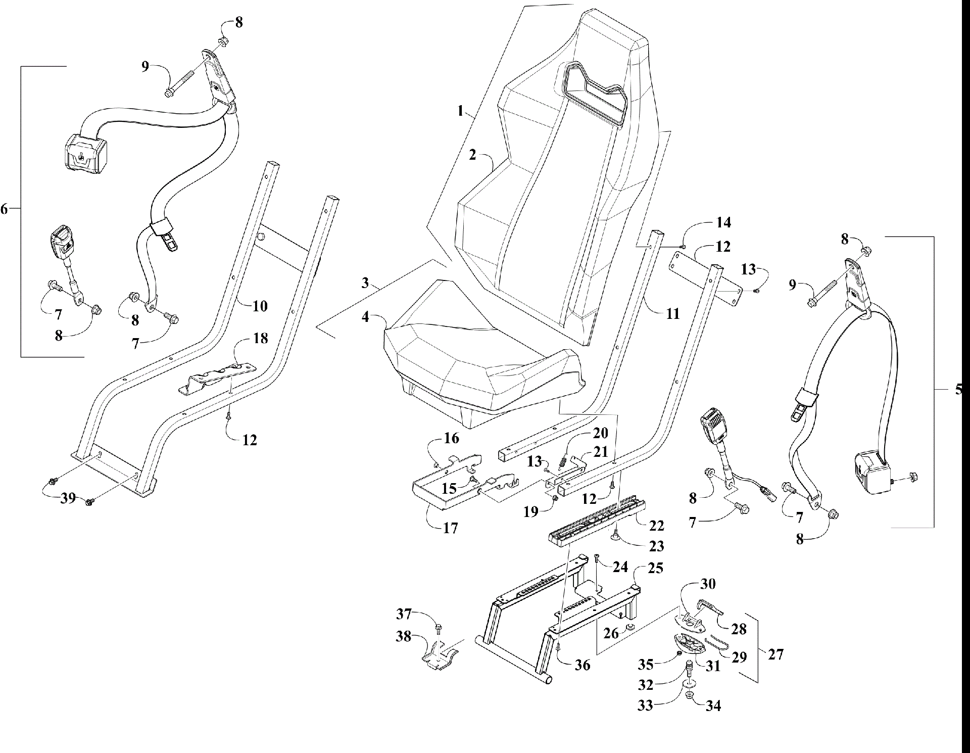 сиденье и сиденье BELT узел [303583]