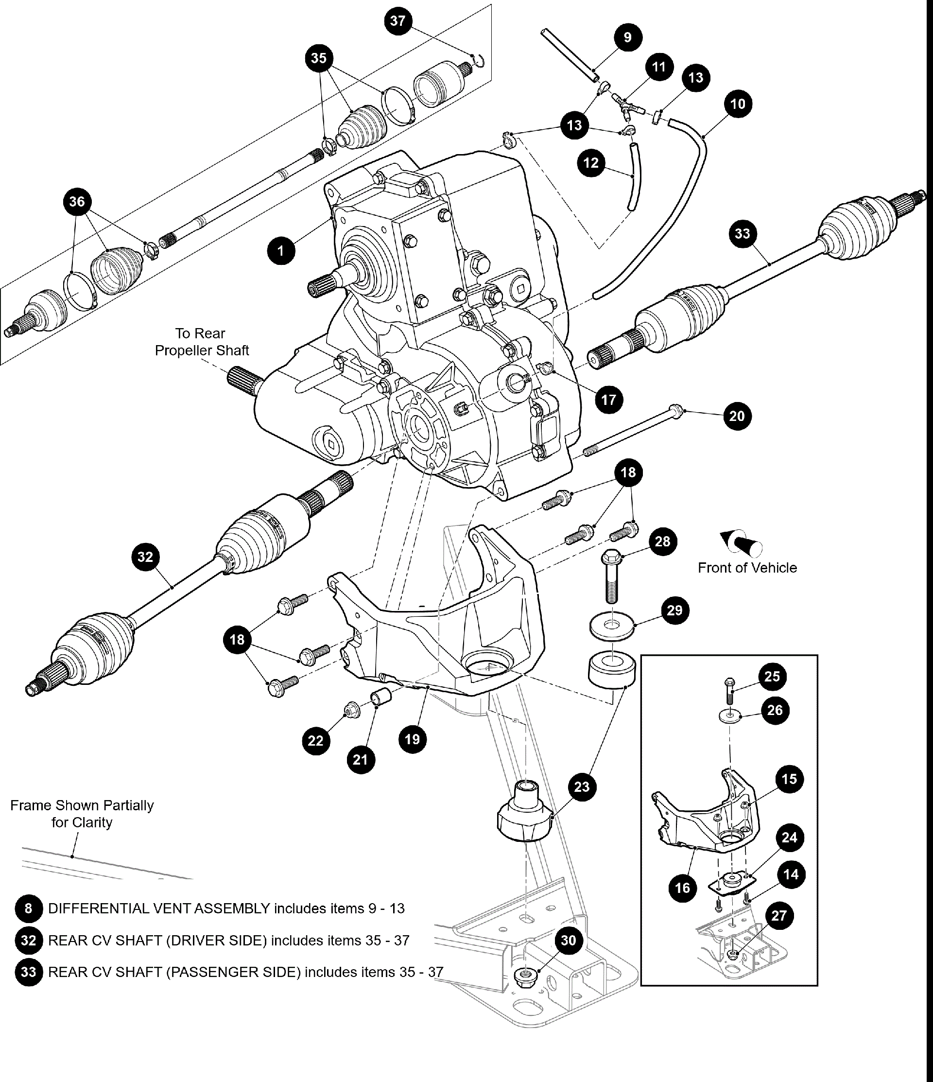 задний привод GEARCASEAXLES [302455]