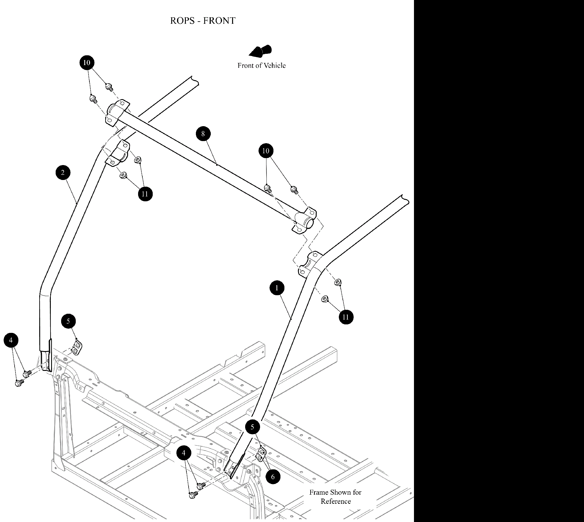 ROPS SIDE WELDMENT [302466]