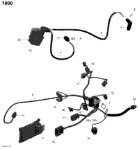 Engine Harness And Electronic Module - 1000 Efi (Package T3)