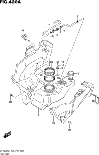 2017 LT-A500X AXI (RED, GREEN)