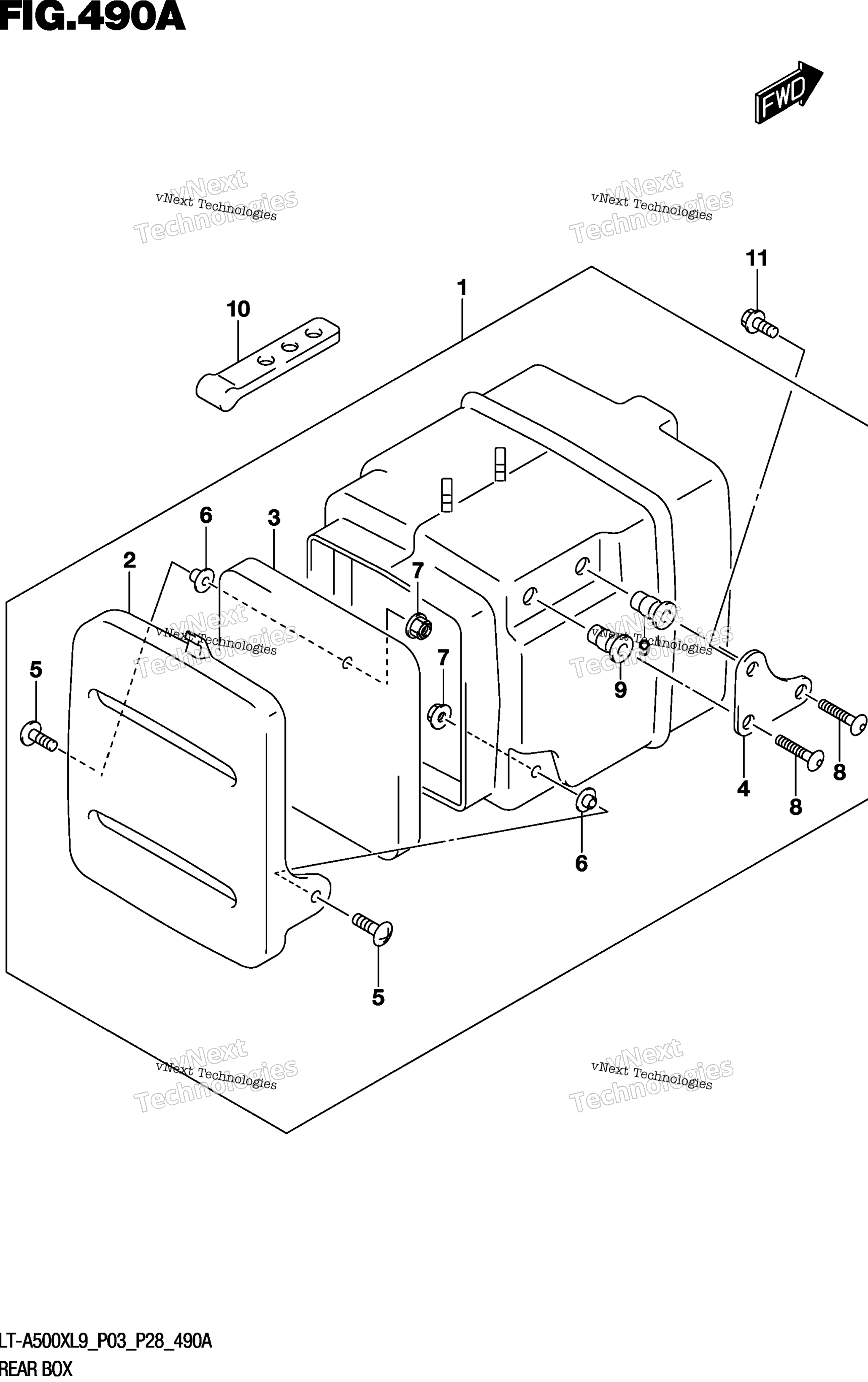 задний Box