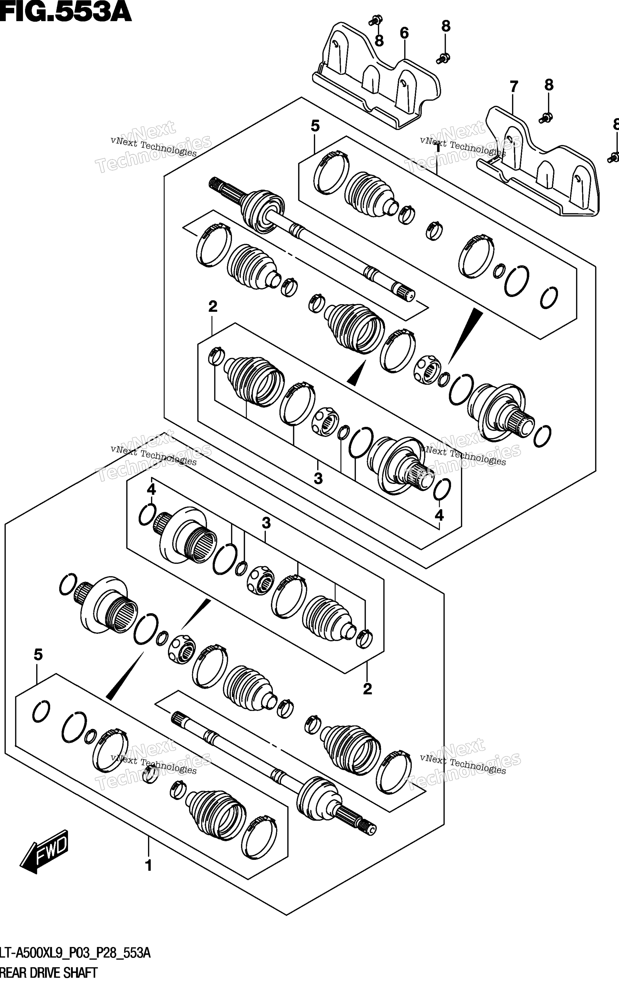 Задняя часть Drive Shaft