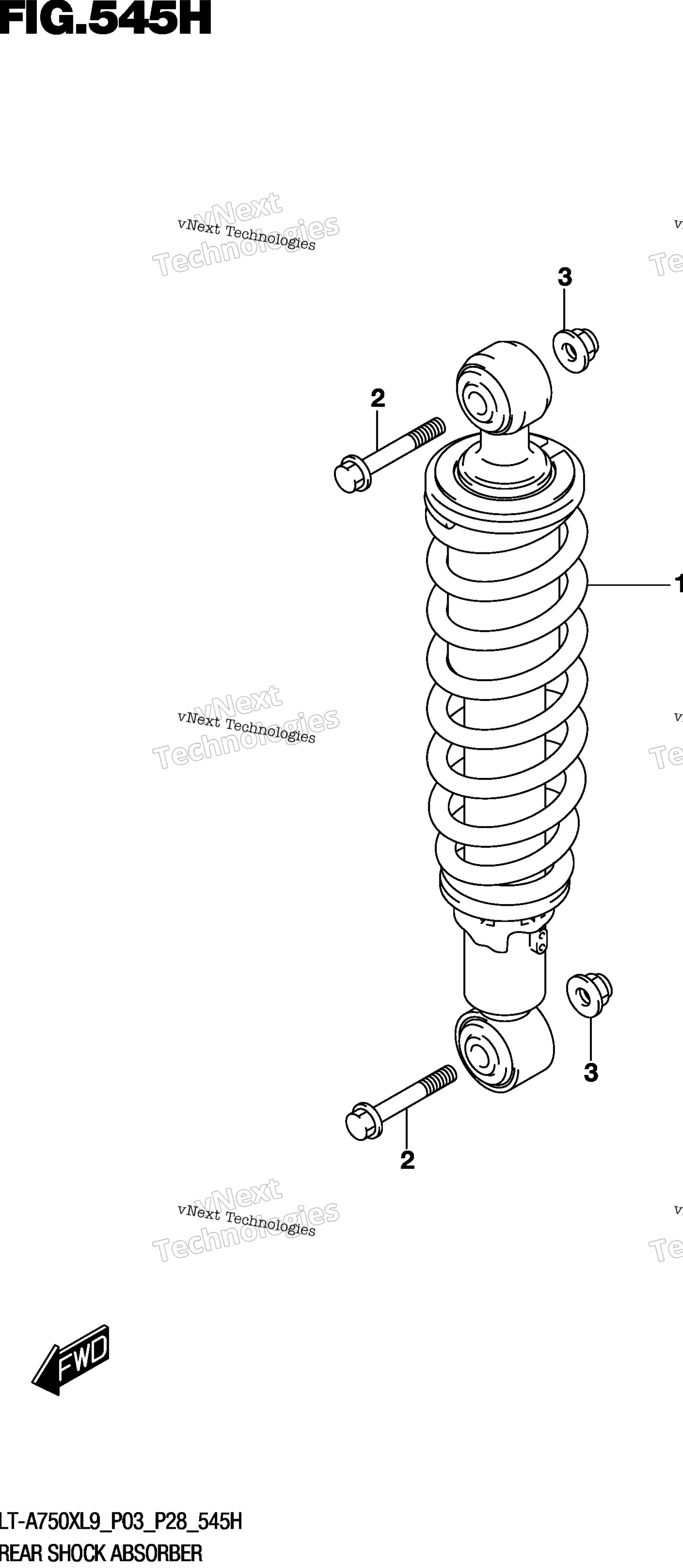Задний амортизатор (Lt-A750xpzl9 P28)