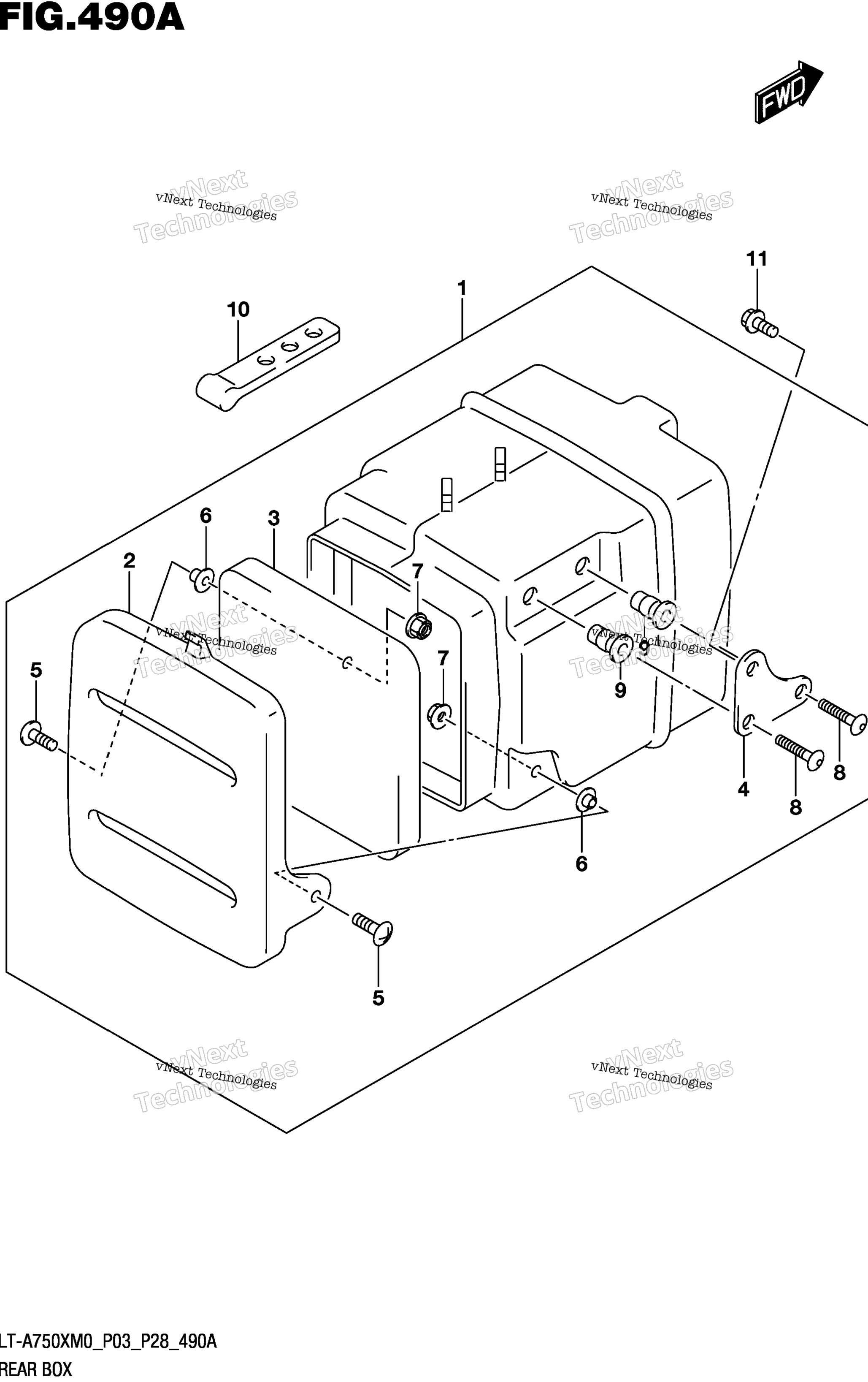 задний Box