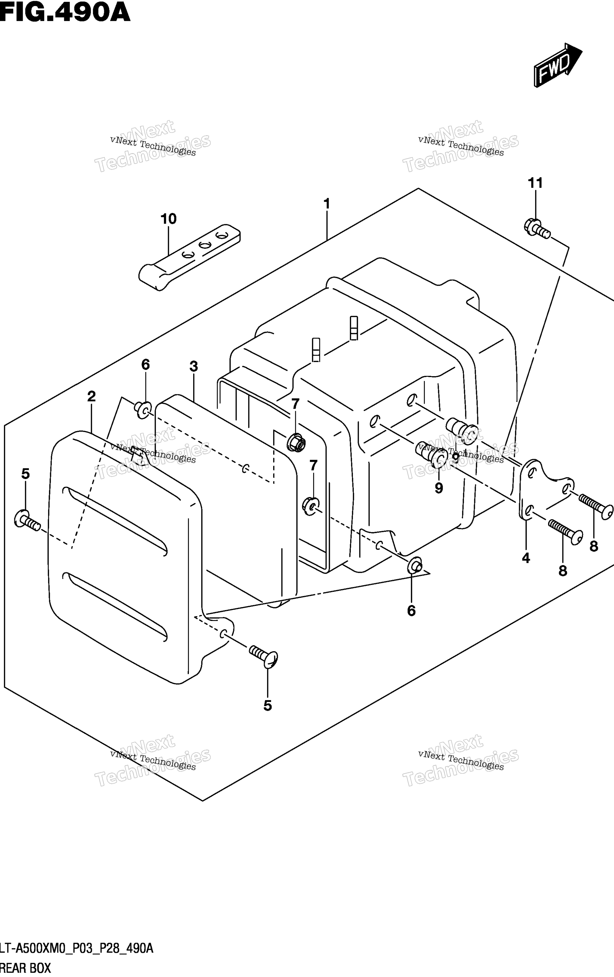 задний Box