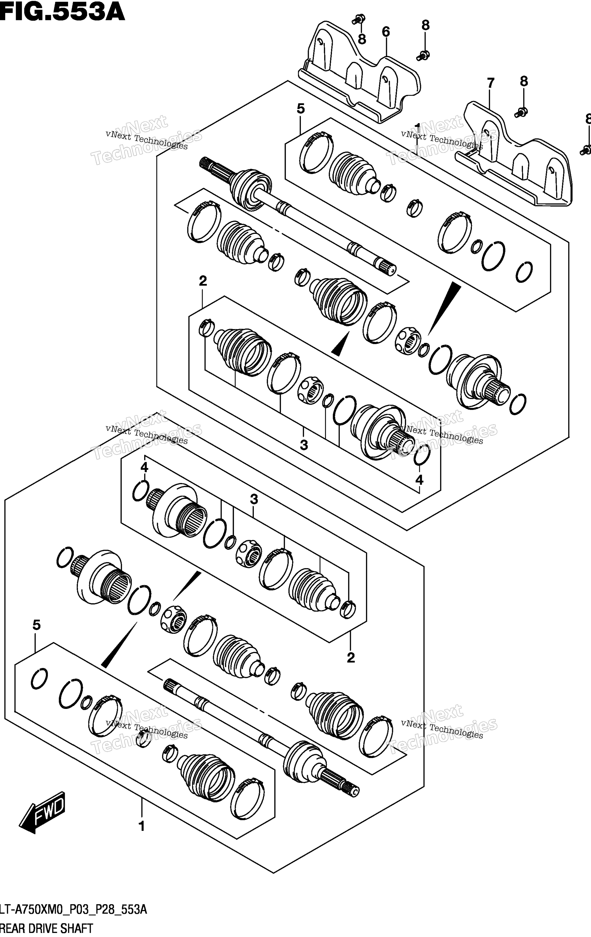 Задняя часть Drive Shaft