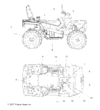 2008 SPORTSMAN TOURING 500 EFI QUAD (A08DN50EA)