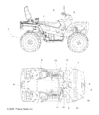 2009 SPORTSMAN TOURING 800 EFI INTL (A09DN76FC)