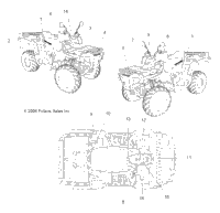 2009 SPORTSMAN X2 500 EFI QUAD (A09TN50EA)