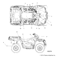 2016 SPORTSMAN 570 EFI UTE TRACTOR (A16SUS57C1)