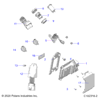 2021 SPORTSMAN 570 EPS EU/ZUG TRACTOR (A21SEE57F1/F57C1/F1/S57C1/C2/C5/C9/CK/F1/F2/FK)
