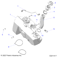 2022 SCRAMBLER 1000 55" EPS 3PC (A22SGE95KN)
