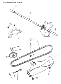 Rear Wheel Axle, Chain