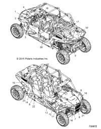 2016 RZR XP 4 TURBO (Z16VFE92AE/AH/AS/AW)