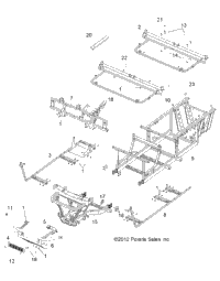 2013 RANGER 500 CREW MIDSIZE (R13WH50AG/AH/AR/AX)