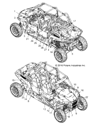 2017 RZR XP4 TURBO INTL (Z17VFE92NG/NK/NM)