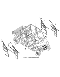 2014 RANGER 900 CREW ALL OPTIONS (R14WH88A/9EA)