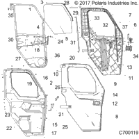 2018 R18RRU99AS/BS RANGER 1000XP PS NSTR R18RRU99AS/BS (R34)