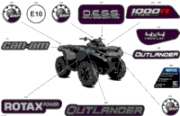 2024 CE - Outlander 1000R EFI 4X4 - 3XRA - DPS Package - Legion Red