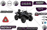 2024 T Regulation - Outlander MAX 1000 EFI 4X4 - 4PRA - DPS Package - Legion Red