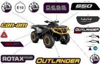 2024 T Regulation - Outlander 650 EFI 4X4 - 3DRA - XT-P Package - Hyper Silver