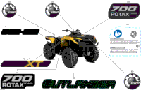 2024 North America - Outlander Max 700 4X4 - 1YRG - XT Package - Neo Yellow