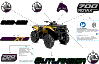 2024 North America - Outlander Max 700 4X4 - 1YRB - XT Package - Neo Yellow
